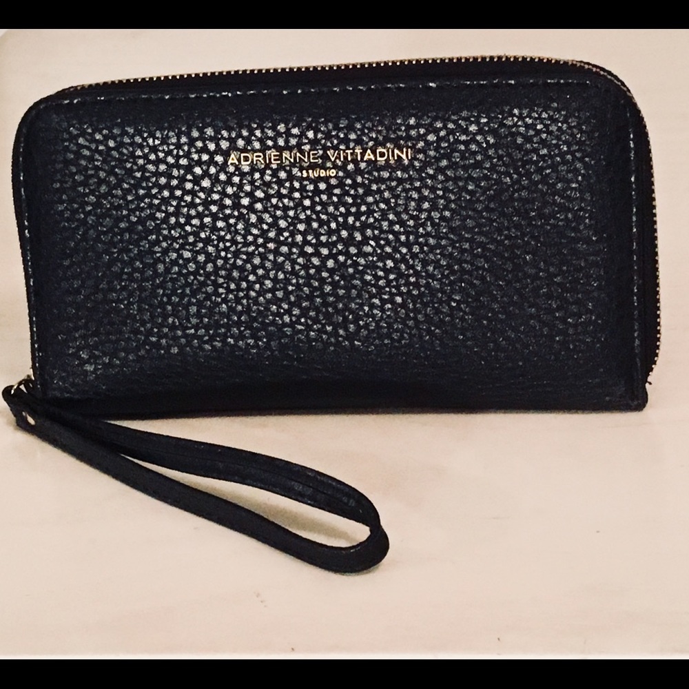 Black Leather Clutch